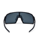 ES16 Enzo Fahrradbrille. Schwarz mit grauer polarisierter Linse.