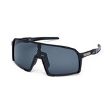 ES16 Enzo Fahrradbrille. Schwarz mit grauer polarisierter Linse.