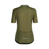 ES16 Radtrikot Streifen Dunkelgrün - Damen