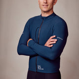 ES16 Langarm-Fahrradfleece Supreme, Unisex. Dunkelblau.